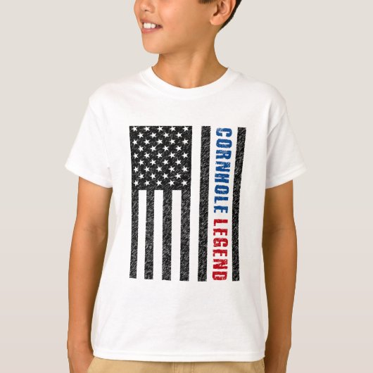 T-shirt Cornhole Legend USA (Devant)