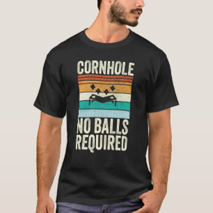 T-shirt Cornhole Pas De Boules Requises Bean Bag Toe