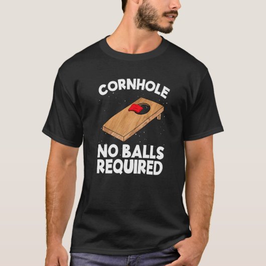 T-shirt Cornhole Pas De Boules Requises Cornouailles Team  (Devant)