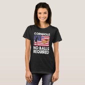 T-shirt Cornhole Pas De Boules Requises Cornouailles Team  (Devant entier)