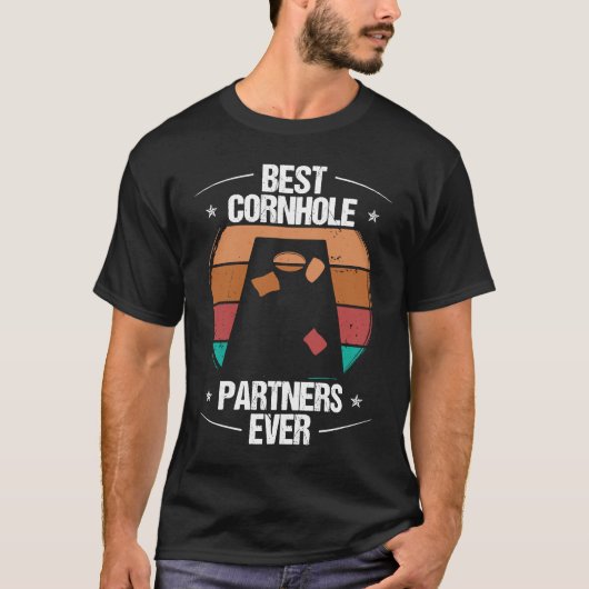 T-shirt Cornhole Player Best Partners ever Throwing Cornho (Devant)