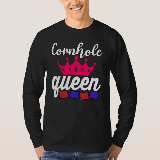 T-shirt Cornhole Queen Corn Hole (Devant)