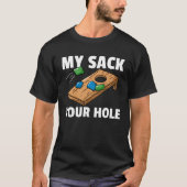 T-shirt Cornhole Sack Toss Player (Devant)