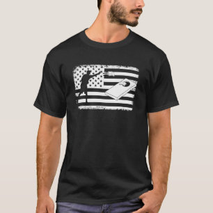 T-shirt Cornhole Usa Drapeau CornholeTeam Bean Sac Cornhol
