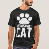 T-shirt Cornish rex cat (Devant)