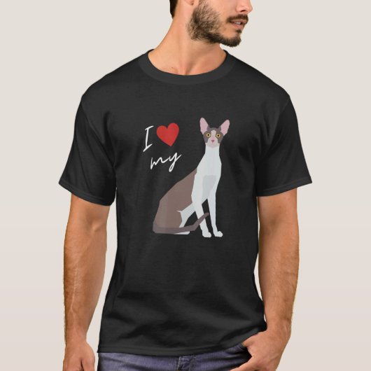 T-shirt Cornish Rex Chat Maman Pour Chat (Devant)