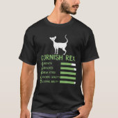 T-shirt Cornish Rex, Cornish Rex Cat (Devant)
