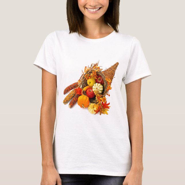 T-shirt Cornucopia Thanksgiving (Devant)