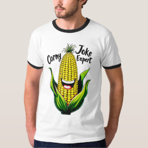 T-shirt Corny Joke Expert : Graphique de maïs amusant et c