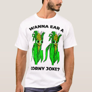 T-shirt Corny Joke Mème Oreille de Corn Pun Graphique