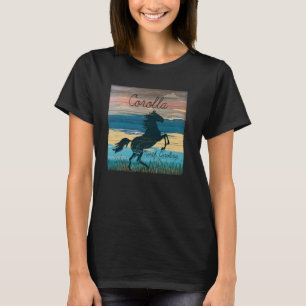 T-shirt Corolla NC Outer Banks Chevaux sauvages Coasta nau