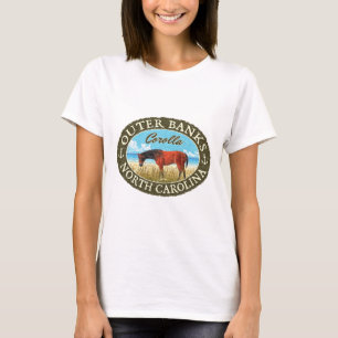 T-shirt Corolla Outer Banks North Carolina Wild Hord sur B