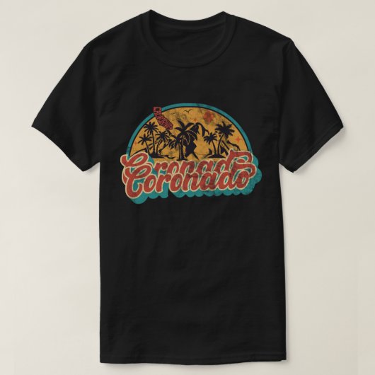 T-shirt Coronado, Californie (Design devant)