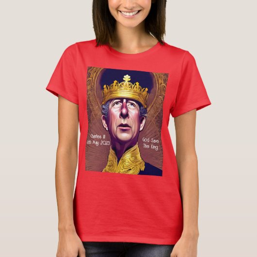 T-shirt Coronation du roi Charles III (Devant)