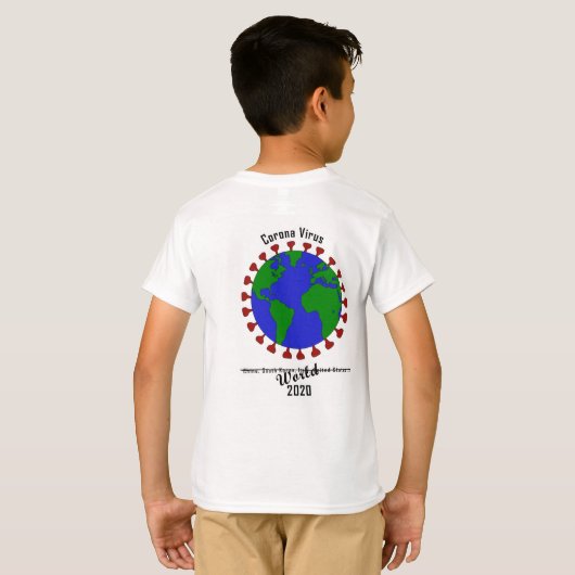 T-shirt coronavirus (Dos entier)