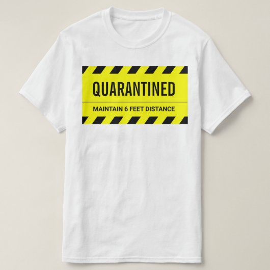 T-shirt Coronavirus Self Isolation Quarantine (Design devant)