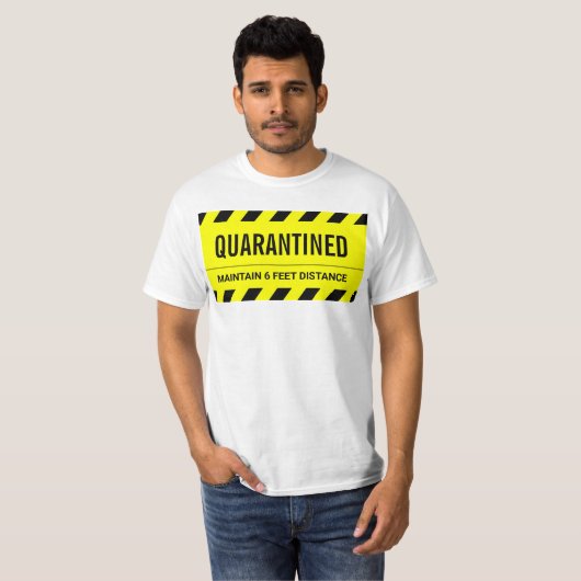 T-shirt Coronavirus Self Isolation Quarantine (Devant entier)
