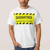 T-shirt Coronavirus Self Isolation Quarantine (Devant)