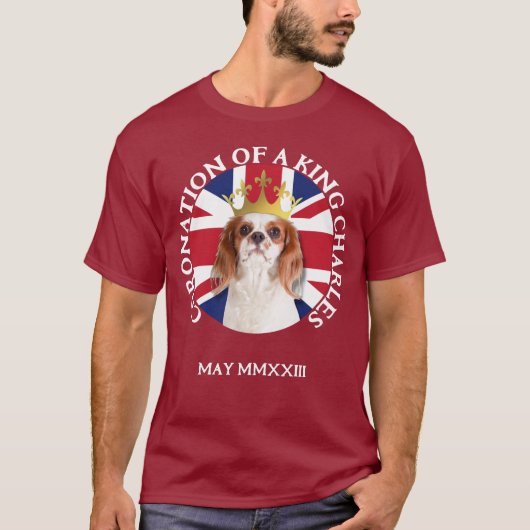 T-shirt CORONNEMENT Amusant D'Un Roi Charles Spaniel (Devant)
