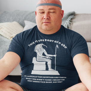 T-shirt Corps amusant d'un Dieu égyptien Thoth Graphisme