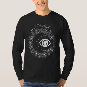 T-shirt Corps céleste Lune Soleil Gothique Machine Pagan O