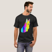T-shirt Corps de chats Husky (Devant entier)