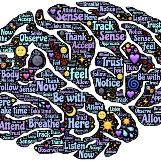 T-shirt Corps de méditation Art Word inspiré