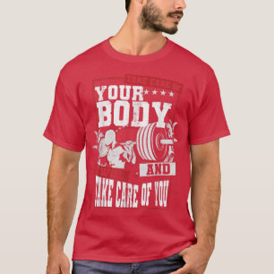T-shirt Corps de santé fitness entraînement végétalien gym