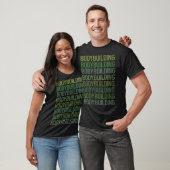 T-shirt Corps de texte vert Bodybuilding Bodybuilder (Unisexe)