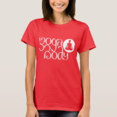 T-shirt Corps de Yoga avec Pose de Yoga Impression graphiq (Devant)