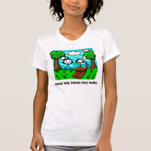 T-shirt Corps d'enfouissement d'amis d'aide d'amis