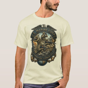 T-shirt Corps des Marines en chemise de combat