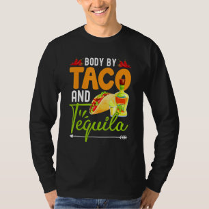 T-shirt Corps Drôle De Tacos Et Tequila Mexicaine Cinco De