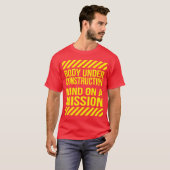 T-shirt Corps en construction, esprit sur une mission (Devant entier)