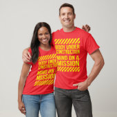 T-shirt Corps en construction, esprit sur une mission (Unisexe)
