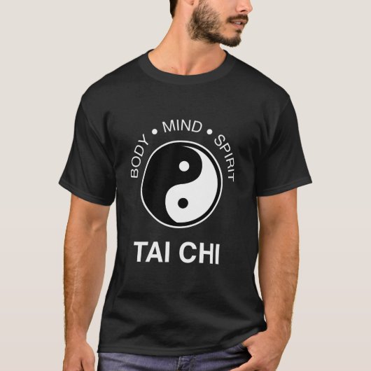 T-shirt Corps Esprit Yin Yang Symbole Tai Chi (Devant)