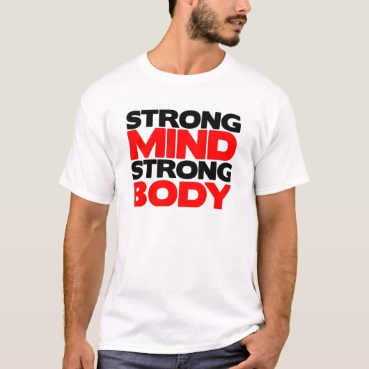 T-shirt Corps fort d'esprit fort (Devant)