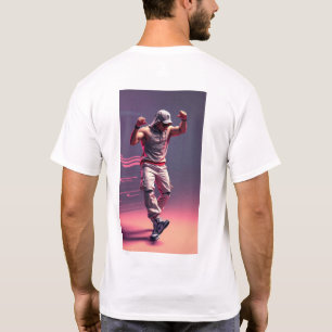 T-shirt corps humain dansant dans le style hip hop