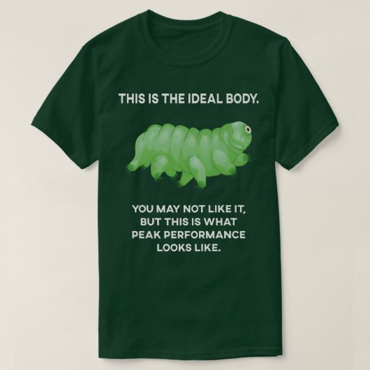 T-shirt Corps idéal Tardigrade Microbiologie Sciences Eau  (Design devant)