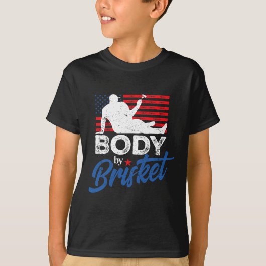 T-shirt Corps Par Brisket Bbq Funny Bod (Devant)