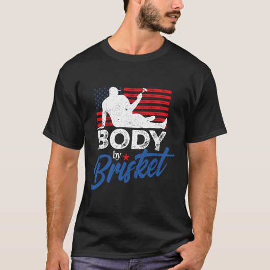 T-shirt Corps Par Brisket Bbq Funny Bod (Devant)