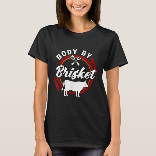 T-shirt Corps Par Brisket Funny Bbq Smoker Barbecue Cadeau (Devant)