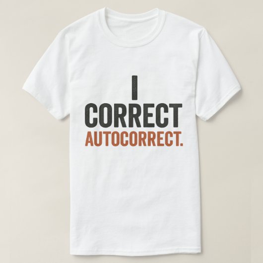 T-shirt Correction automatique (Design devant)