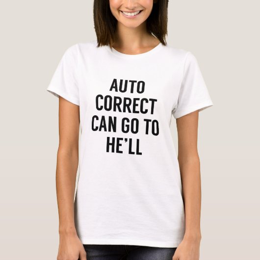 T-shirt Correction automatique Peuvent Aller à (Devant)