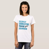 T-shirt Correction silencieuse de votre grammaire (Devant entier)