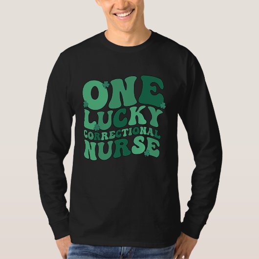 T-shirt Correctional Nurse St Patrick's Day Corrections Nu (Devant)