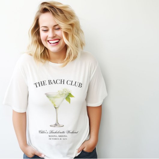 T-shirt Correspondance Bachelorette Personnalisée Bach Clu