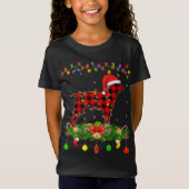 T-Shirt Correspondance Buffalo Plaid Brittany Spaniel Chie (Devant)