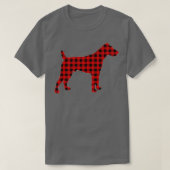 T-shirt Correspondance Buffalo Plaid Fox Terrier Chien Noë (Design devant)