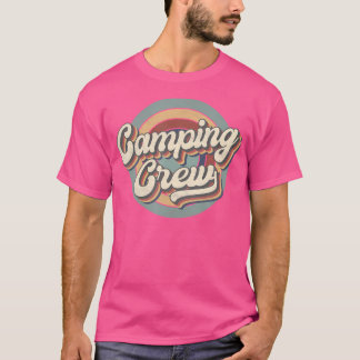 T-shirt Correspondance Camping Rétro Pour Camping Familial